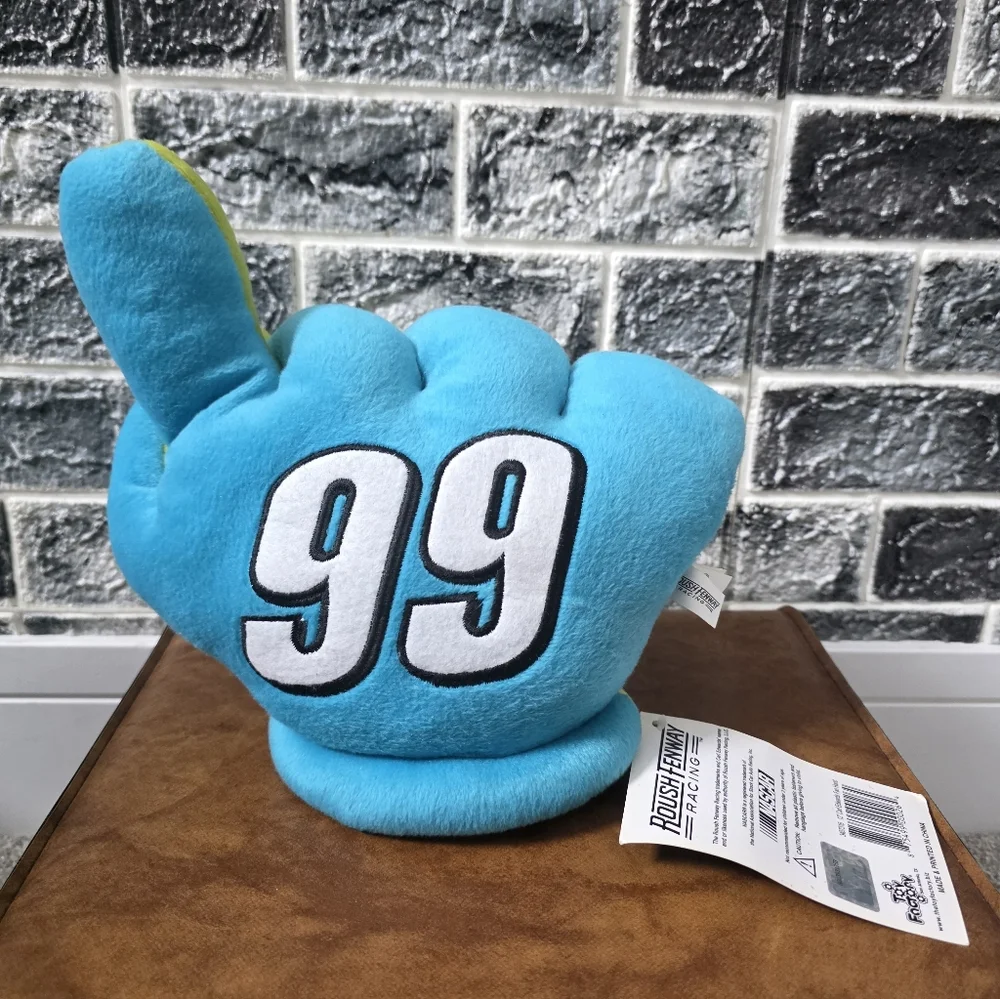 Nascar Carl Edwards Roush Fenway Blue Foam Finger Plush Toy